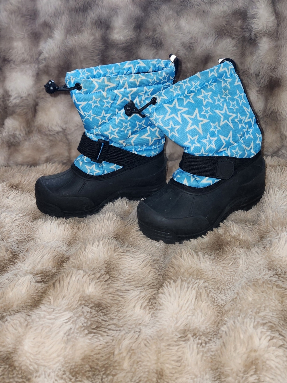 Kids Blue Star Winter Snow Boots
